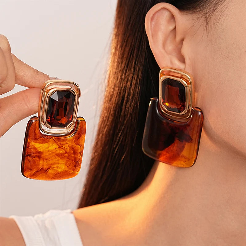 DivyaBlush EchoMuse Resin Earrings