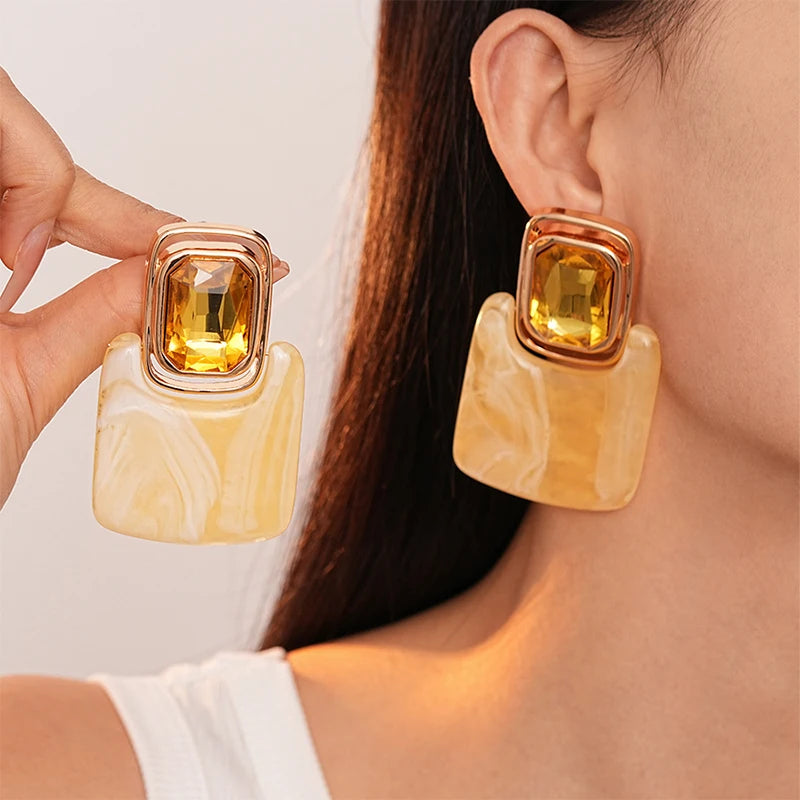 DivyaBlush EchoMuse Resin Earrings