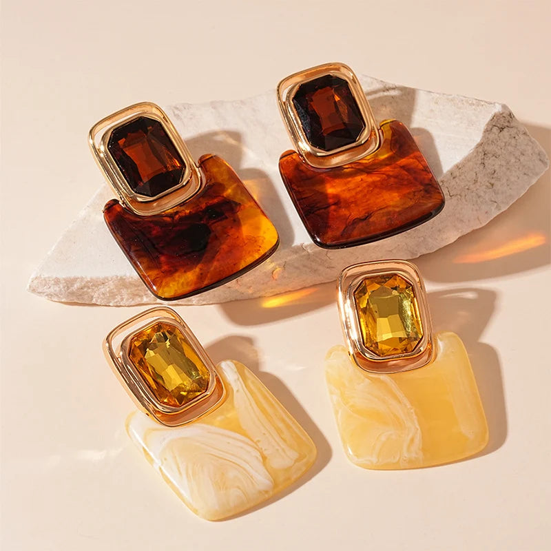 DivyaBlush EchoMuse Resin Earrings
