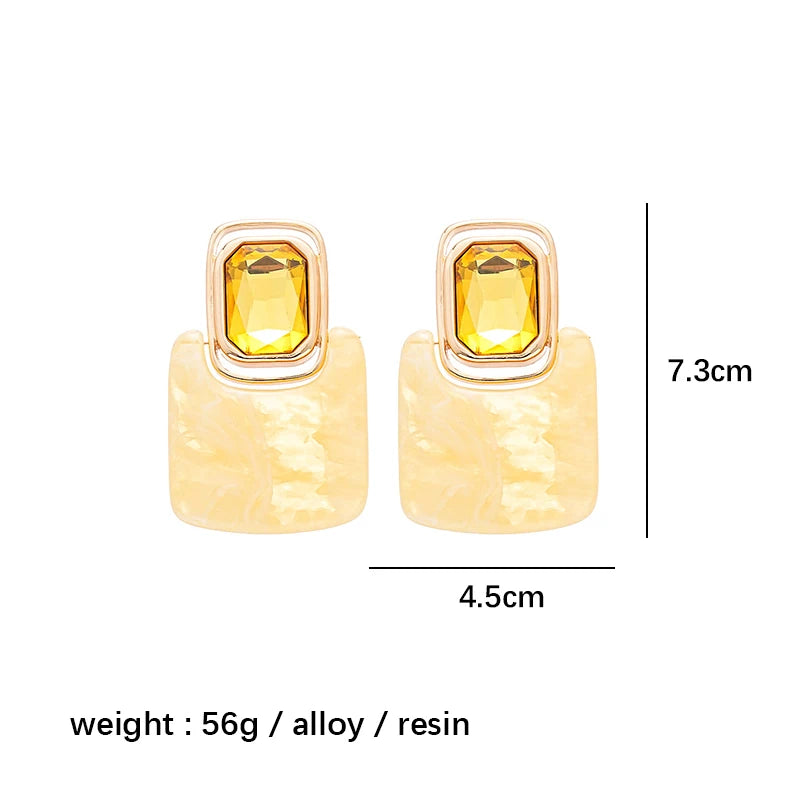 DivyaBlush EchoMuse Resin Earrings